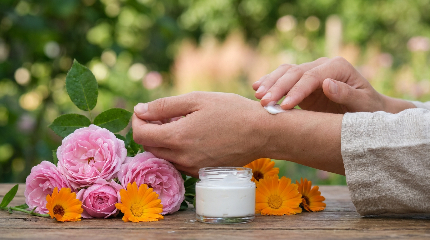 Le pouvoir apaisant des fleurs en cosmétique