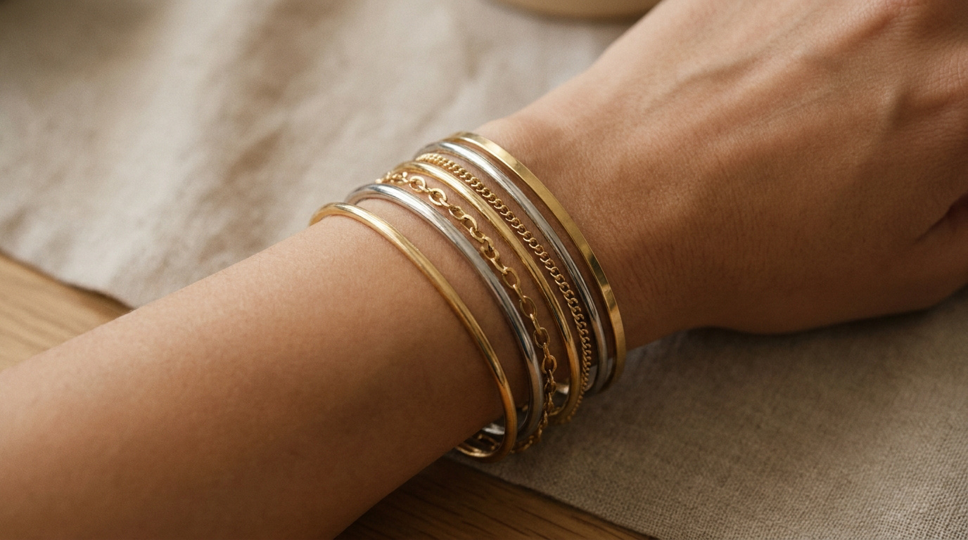Le bracelet fin : délicatesse au poignet