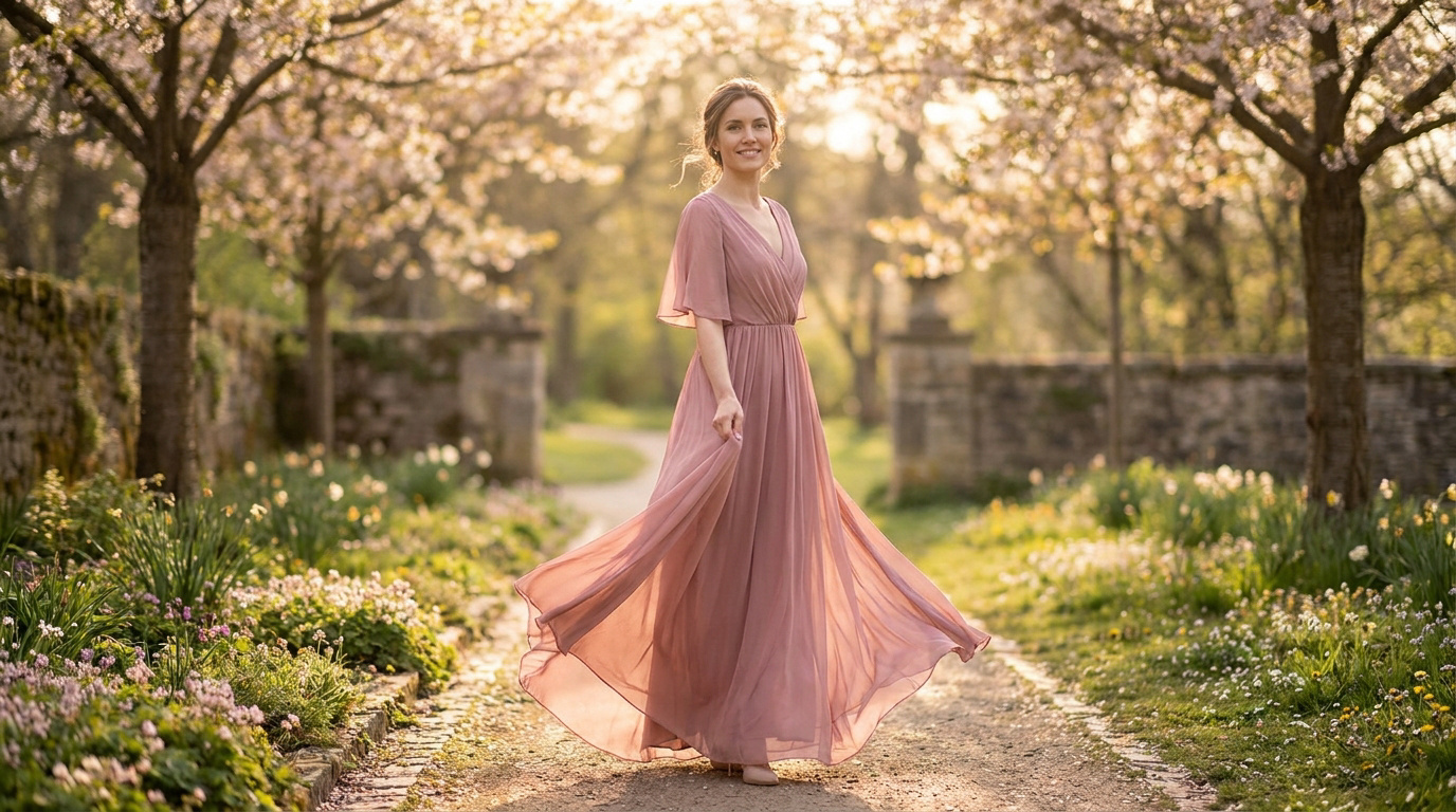 Les robes fluides : féminité et douceur